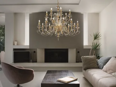 ALICANTE L12+6 - Chandelier with Swarovski® Crystals _ Euroluce Lampadari